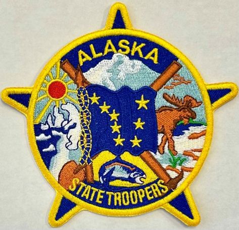 ALASKA STATE TROOPERS SHOULDER PATCH - SEW ON.